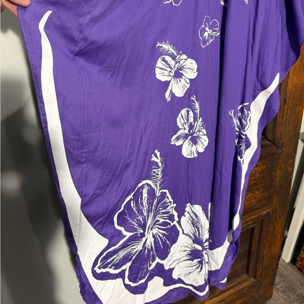 Purple Floral Maxi Dress - Picture 4 of 4